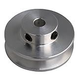 BQLZR 31 X 15 X 5 Mm Liga De Alumínio Prata Sulco Único 5 Mm Polia De Furo Fixo Para Eixo Do Motor Correia Redonda PU 3 5 MM