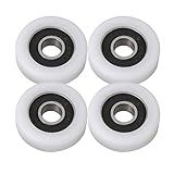 BQLZR 36 X 10 X 10 5 Mm Branco 6000ZZ Rolamento Plano Guia De Rolamento De Esferas Rodas Rolante 97KG Rolamento De Carga Polia Móveis Pacote Com 4