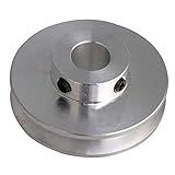 BQLZR 41 X 16 X 10 Mm Liga De Alumínio Prata Sulco Único 10 Mm Polia De Furo Fixo Para Eixo Do Motor Correia Redonda PU 3 5 Mm