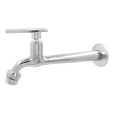 Br Shopper 5072a Cozinha Banheiro Torneira 1 2 3 4 Longa 20cm Metal Inox Tanque Máquina Prateado