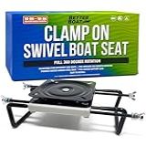 Braçadeira No Assento Do Barco Giratória Para Jon Boats E Base De Montagem De Barcos De Pesca Com Braçadeira De Assento Portátil De Alumínio Inclui Kit De Montagem De Suporte Giratório E Ferragens De