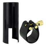 Braçadeira Sax Alto Couro Sint S Ressonador Tampa Boq Massa