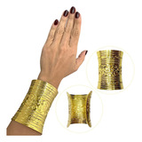 Bracelete De Metal Romano Dourado P Complementar Fantasias