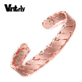 Bracelete Pulseira Em Cobre extremidades Magnéticas pentrega
