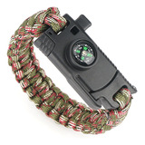 Bracelete Tático Pulseira Paracord Militar Acampamento