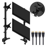 Braço 2 Monitores Vertical Giro 360 Inclinado + 2 Cabo Hdmi