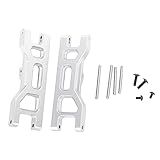 Braço De Suspensão Inferior Dianteiro De RC Braço Inferior Dianteiro De Liga De Alumínio Para Carro ECX Series 2WD RC Hobby Modelo 1 10 Prata ECX1018S 