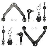 Braços De Controle Dianteiros Superiores Com 5 Porcas 2WD Barras Estabilizadoras De Direção Externas Para Dodge Ram 1500 Conjunto De 8 Peças De Braços De Controle Superiores