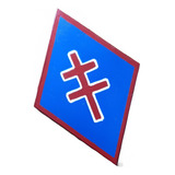 Brasão 1 Divisão Francesa Livre 1 Re Dfl Mdf 17 Cm X 12 Cm