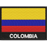 Brasão Bordado Bandeira Colômbia Motociclista Militar
