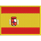 Brasão Bordado Bandeira Espanha Motoqueiro Militar