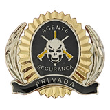Brasão De Boina Segurança Privada Broche Boina Ouro preto