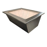 Braseiro 71x50cm Dupla Caixa Aço Inox Isolamento Térmico