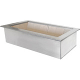 Braseiro Blindado Caixa Dupla Em Inox De Embutir 50x35cm