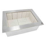 Braseiro Cooktop Inox 430 Para Churrasqueira 60 X 50cm