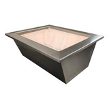 Braseiro Marigrill 71x50cm Inox 304 Anticorrosivo Luxo Cor Inox Escovado Com Isolamento Térmico