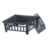 Braseiro Retangular Externo Fogareiro Lenha Resistente