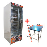 Brasgrill Br64 Mesa Máquina Assar Frangos 140kg Ou 64 Frangos Profissional 220v