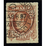 Brasil 1866   Império Selos 45 Dom Pedro Ii Percê Carimbado