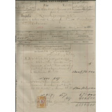 Brasil 1893 Fiscais Guia De Importação 1 Selo De 200 Réis
