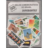 Brasil Coleção De 50 Selos Comemorativos