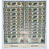 Brasil Lote 20 Blocos Selo Agencia 1000 Do Banco Brasil 1976