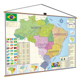 Brasil Regional Mapa Banner Politico Escoar