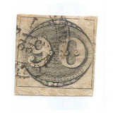 Brasil Rhm N 3 Olho De Boi 90 Réis 1843 Raro