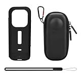 BRDRC Capa Para Acessórios Insta360 X3 Capa Protetora De Silicone Bolsa Portátil Com Alça De Pulso Para Acessório De Câmera Insta 360 One X3