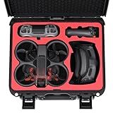 BRDRC Capa Rígida Para DJI Avata 2 Bolsa De Armazenamento à Prova D água Para DJI Avata 2 Fly More Combo Para DJI Goggles 3 RC Motion 3 FPV Remote Controller 3 Bateria Hub De Carregamento Acessórios