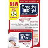 Breathe Right Dilatador Nasal Extra Em Tiras 72 Unidades