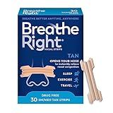 Breathe Right Tiras Nasais Caramelo Pequeno Médio 30 Unidades