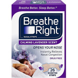 Breathe Right Tiras Nasais Fragrância Lavanda 26 Unidades