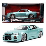 Brian Nissan Skyline Gt r Verde Velozes E Furiosos 1 24 Jada