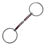 Bridão Argola Inox Para Doma Bocal Articulado E Em Cobre