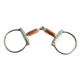 Bridão D Inox Bocal Com Rolete De Cobre Doma De Cavalos