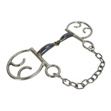Bridão Espanhol Inox Mangalarga Bocal Grosso Para Cavalo