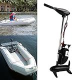 Brilluxa 12V 60lb Impulso Elétrico Motor De Popa Para Barco Hélice Motor Elétrico De Pesca Externo 624W De Potência Forte Com Indicador De Bateria LED