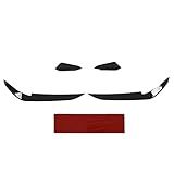 Brilluxa Kits Aero De Para Choque Dianteiro Canards Asa Body Spoiler Canard Adaptações De Carro Para MK7 5 R 2017 2020 Kit De Aletas Divisoras De Para Choque Dianteiro Spoiler Glossy Black 