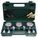 Brilluxa Pressão Hidráulica Digital Teste Acoplamento Kit Manômetro Manômetro Testador Conjunto Completo Com Acoplamento Ponto Teste E Medidor Para Escavadeira