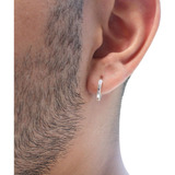 Brinco Argola Prata 925 Masculino 1 2 Cm Par Fio Grosso 2 Mm
