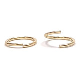 Brinco De Ouro 18k Argola Piercing Nariz Helix Conch Tragus