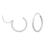 Brinco Masculino Argola De Prata 925 Legítima 14mm