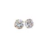 Brincos Cristal Unissex Banhado 18k 