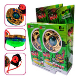 Brinquedo 2 Beyblade Piões Top6d Música luz Lançador Dourado