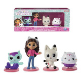 Brinquedo 4 Mini Figuras Gabby Sereiata Pandy E Cakey Cat