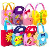 Brinquedo 7 Bolsinhas Montessoris Kit De Costura De Bolsas