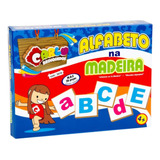 Brinquedo Alfabeto De Madeira C 26pcs Educativo Pedagógico