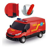 Brinquedo Ambulância De Resgate Bombeiros Iveco Daily 482