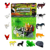 Brinquedo Animais Da Fazenda Miniaturas Coleção